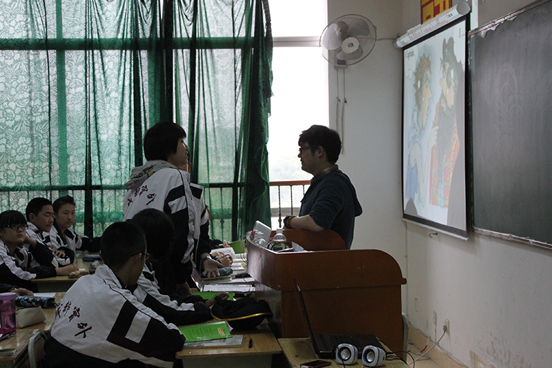 广州、石家庄两地英语教师到我校观摩《典范英(图1)
